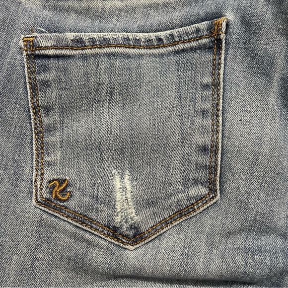 Kut from the Kloth Reese Ankle Straight Leg Distressed Jeans - Picture 4 of 5